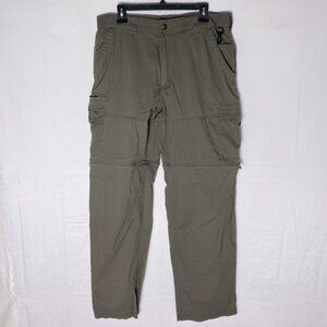 B.C. Clothing Olive Green Convertible Hiking Pants L